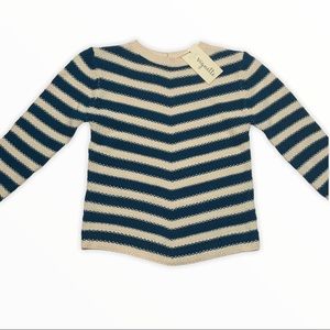 NWT vignette Teal Stripe Larissa Sweater (4)
